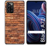Funda Silicona para ZTE Blade A72 diseño Ladrillo 04 Dibujos