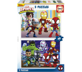 Puzzle 2x48 piezas Spidey y sus increíbles amigos (Educa 19678)