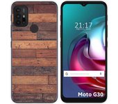 Funda Gel Tpu para Motorola Moto G10 / G20 / G30 diseño Madera 03 Dibujos