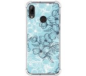 Funda Silicona Antigolpes para Huawei P Smart 2019 / Honor 10 Lite diseño Flores 03 Dibujos
