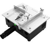 Sierra de Mesa Mini Eléctrica 63mm, Herramienta Portátil para Corte DIY Madera/PCB, Ideal Modelos Caseros y Torno, Segura y Precisa