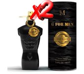 2 UNIDADES G For Men Deep Black Eau de toilette pour homme 100ml Montage Brands Fragancia inspirada en otros perfumes Perfume Hombre