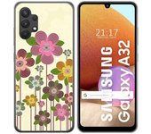 Tumundosmartphone Funda Gel Tpu para Samsung Galaxy A32 4G diseño Primavera En Flor Dibujos