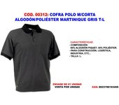 Cofra polo m-corta algodon-pol. martinique gris t-l