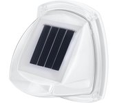 Aplique de pared LED con energía solar, iluminación exterior impermeable, ideal para un jardín, camino o invernadero