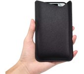 Universal PU Leather Fabric Mobile Phone Bag For iPhone 16 15 14 13 12 Pro Max Samsung Xiaomi Huawei Protective Cell Phone Pouch