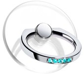 Transparent Cell Phone Ring Holder Stand 360°Degree Rotation Clear Finger Grip Kickstand Compatible iPhone Xiaomi for Phone Case