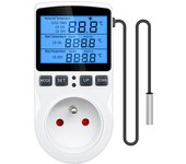 EU/US/FR Thermostat Timer Socket Digital Temperature Controller Socket Outlet With Timer Switch Sensor Probe Heating Cooling