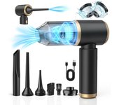 Aspiradora de mano, powerful aspirirora para Coche de 18000 PA, 4 en 1, mini aspiradora portátil, 4000 mAh, recargable por USB