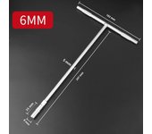 6-19mm T-Style Socket Wrench Mechanics's Driver Repair Socket Set Car Mechanical Workshop Tools Hex Wrench Hand Tools Nut Key