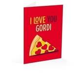 Tarjeta Felicitacion I Love You Gordi