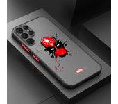 Marvel's Avengers Art Anime For Samsung S23 S22 S21 S20 S10 S9 Note 20 10 Ultra Plus FE Lite Frosted Translucent Phone Case