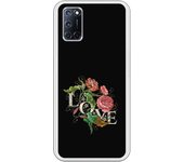 Funda compatible con Oppo A52/A72/A92 - tatoo rosa efecto bordado