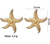 18K Gold Plated Stainless Steel Sea Ocean Element Starfish Earrings Bohemia Summer Beach Starfish Waterproof Jewelry women Gifts