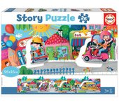 26 Vehículos de la ciudad "Story Puzzle" | Educa Borras 18901