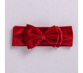 Baby Velvet Bow Headband Double Layer Bowknot Turban For Newborn Girls Sweet Infant Hair Band Handmade Kid Hair Accessories Gift