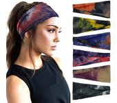 Diademas para mujer, diadema ancha para entrenamiento, bandas para la cabeza de yoga, accesorios para el cabello para mujer, banda de moda para niñas, paquete de 6
