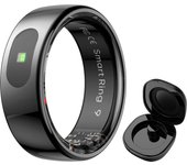 New R08 Smart Ring With Charging Case Smart Touch Screen Health Monitor Sports Fitness Tracker IP68 5ATM Waterproof Smart Ring