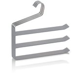 The Secret Home - Pack de Perchas para Pantalones - Ganchos de Acero y PVC - Organizador Antideslizante para Armario de Metal - Varios Tamaños y Colores