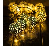 1PC 5M/6M Morroccan Ball Solar String Lights Outdoor Waterproof 8 Modes Fairy Garden Lamp For Party Bedroom Decoration