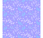 Papel Pintado Floral Violeta y azul