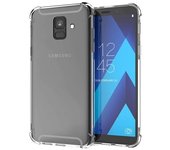 Tumundosmartphone Funda Gel Tpu Anti-Shock Transparente para Samsung Galaxy A6 (2018)
