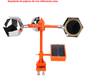 Repelente de Pájaros Basado en Energía Solar Device de Conducción Ultrasonido 360 ° para Jardín al Aire Libre Matadores de Insectos Eléctricos