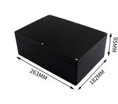 Black Box Outdoor Waterproof Case Plastic Box Electronic Project Case Instrument Waterproof Junction Box Housing
