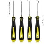 4Pcs Set Long Pick and Hook Gasket Puller Pick Tools for Removing Car Oil Seal O-Ring Sealing Auto Repair Tools Accessories