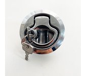 1pc Boat Flush Mount Hatch Cover Cabinet Door Lift Pull Handle Lock for RV Yacht Marine Deck Locking Locker Yacht Accessories