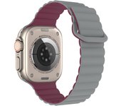 Correa de Silicona para Apple Watch 49mm 46mm 45mm 44mm 42mm 41mm 40mm 38mm iWatch Series 10 9 8 7 6 5 4 3 2 1 SE Ultra 2 Banda Magnética de Caucho para Reloj Apple