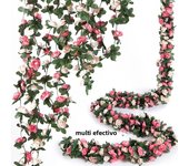 250CM Artificial Rose Flowers for Wedding Home Room Decoration Autumn Garden Outdoor Arch Christmas Rattan DIY Fake Plants Vine