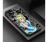 Disney Princess For Samsung A 02 03 13 14 15 22 24 25 32 35  54 55 72 Lite S 5G 4G Frosted Translucent Phone Case