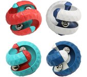 4-Pack Track Ball Toys, Beads Cube Puzzle Bead Ball Rotating Toys para niños adultos
