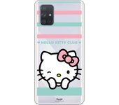 Funda original compatible con Samsung Galaxy A71 - Hello Kitty club guiño