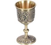 CáLiz de Copa Vintage, Copa de Vino de Bronce en Relieve, Mini Copas de Vino, Copa de Cobre Real Medieval Europea, Vino para Beber Whisky, Vodka, Licor de Vino