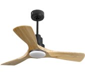 Ventilador de techo Reversible Termostato Dimable Wifi Motor DC Techos Inclinados Mando a Distancia Luz tres tonos Hypersilence Memoria