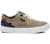 Zapatillas Lois color camel sneakers Lois con cordones