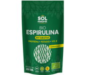 Espirulina en tabletas bio Sol Natural 200 Tabletas