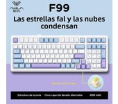 AULA F99 PRO Machanical Keyboard RGB Bluetooth 2.4G Wireless Gasket 3-Mode Hot Plug PBT 8000mah Customization Gaming Keyboard