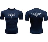Anime Compression Shirt Men Print Breathable Football Fitness Tight Sportswear Althletic Quick Dry Rash Guard Gym Riding Tops