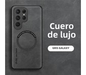 Magnetic Leather Phone Case For Samsung S24 Ultra S23 FE S22 S21 S20 5G Note 20 Ultra 10 Plus Wireless Charging Cover Etui