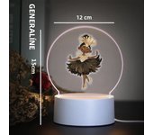Hot Little ballerina Children Bedroom Decor 3D Lamp For Home Room Decoration Nightlight Led Night Light