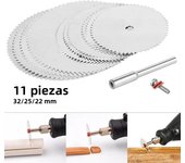 32/31Pcs Mini Circular Saw Blade Metal Cutting Disc Rotary Tools for Dremel Accessories Wood Carving Disc Sanding Grinding Wheel