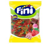 Fini Golosinas caramelos de goma Bolsa de 250u gran surtidos de modelos a elegir fresas salvajes,dedos brillos,dentaduras,huevos fritos,melones,tropy jelly,moras,melecoton,ladrillos,gusanos,huesos brillo,cerezas,beso,botella cola,calaveras,pulpos etc...
