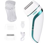 Original VGR 3-In-1 Ladies Epilator, Electric Shaver, Leg Body Hair Removal, Wet Dry Lady's Bikini Trimmer, Facial Epilator