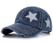 Retro Y2K Star Washed Denim Hole star Baseball cap Snapback Hats Autumn Summer fishing Hat Men Women Caps Casquette hats Gorras