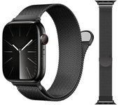 Correas de reloj compatibles con Apple Watch de 38 mm, 40 mm y 41 mm para mujeres y hombres. Correas magnéticas para iWatch Series 9, 8, 7, 6, 5, 4, 3 SE (negras).