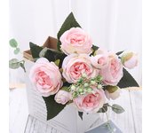 Peony Artificial Flowers Silk Persian Rose Tea Pods Home Living Room Decor Fake Wedding Garden DIY Arrangement Decoration