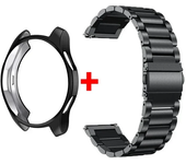 Band+Case for Samsung Galaxy Watch 6 5 4 44mm 40mm Classic 46mm 42mm Stainless Steel Bracelet Galaxy Watch 3 5 Pro 41 45mm Strap